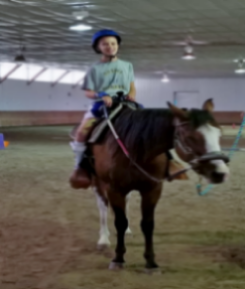 student riding horse student riding horse
